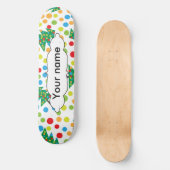 kerstboompatroon persoonlijk skateboard (Voorkant)