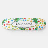 kerstboompatroon persoonlijk skateboard (Horizontaal)