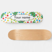 kerstboompatroon persoonlijk skateboard (Horizontaal)
