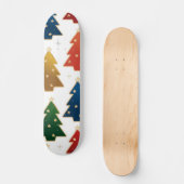 kerstboompatroon persoonlijk skateboard (Voorkant)