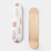 kerstboompatroon persoonlijk skateboard (Voorkant)