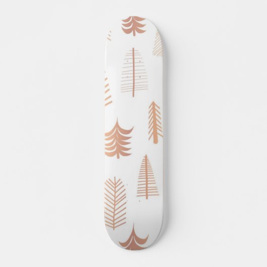 kerstboompatroon persoonlijk skateboard (Voorkant)