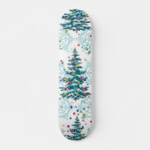 kerstboompatroon persoonlijk skateboard (Voorkant)