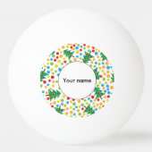 kerstboompatroon pingpongbal (Achterkant)