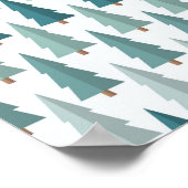kerstboompatroon poster (Hoek)