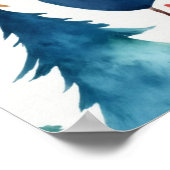 kerstboompatroon poster (Hoek)