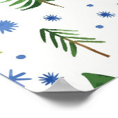 kerstboompatroon poster (Hoek)