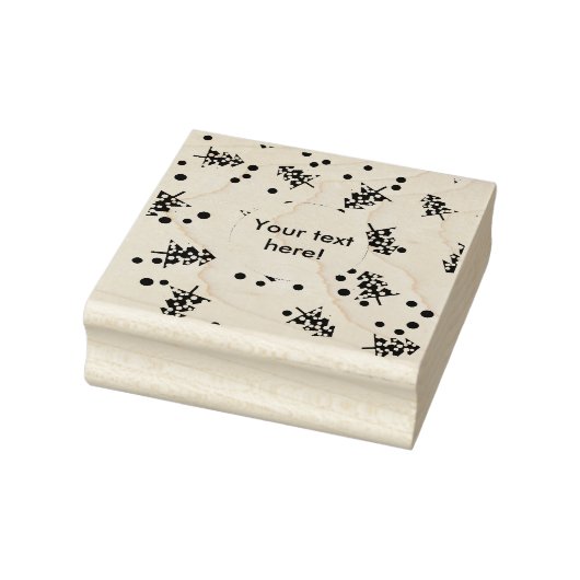 kerstboompatroon rubberstempel (Stempel)