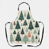 kerstboompatroon schort (Voorkant)