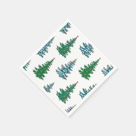 kerstboompatroon servet (Hoek)