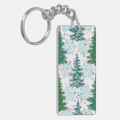 kerstboompatroon sleutelhanger (Voorkant Links)