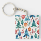 kerstboompatroon sleutelhanger (voorkant)