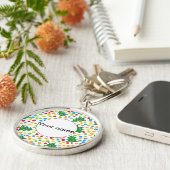 kerstboompatroon sleutelhanger (Zijkant)