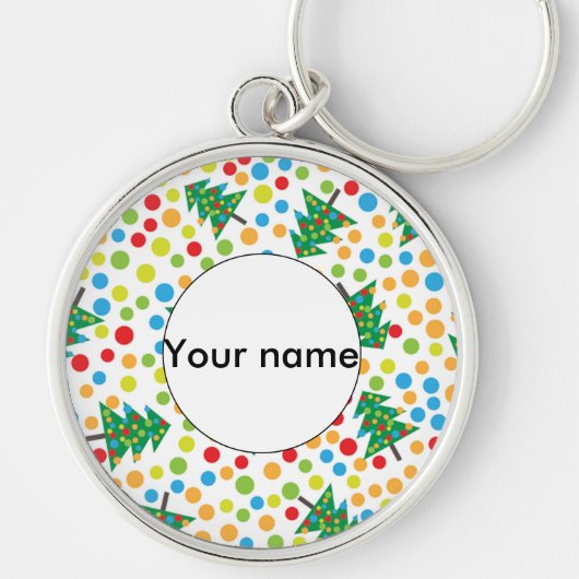 kerstboompatroon sleutelhanger (Voorkant)