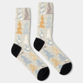 kerstboompatroon sokken (Rechts)