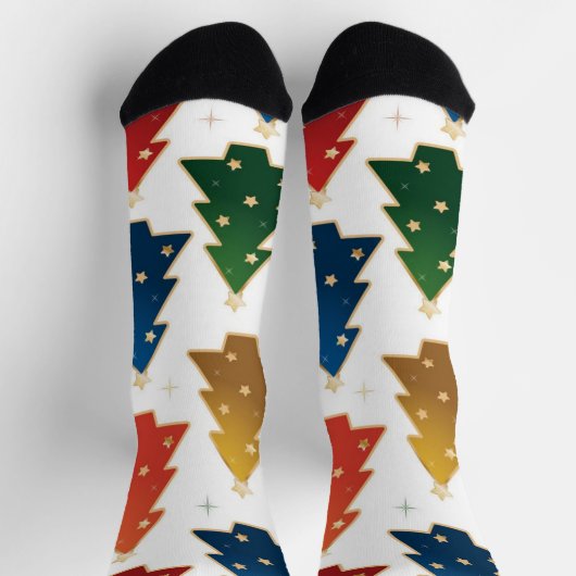 kerstboompatroon sokken (Top)