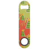 kerstboompatroon speed flessenopener (Achterkant)