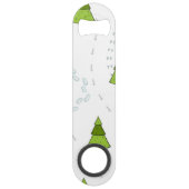 kerstboompatroon speed flessenopener (Voorkant)