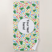 kerstboompatroon strandlaken (Voorkant)