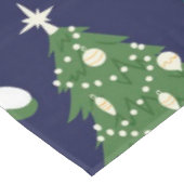 kerstboompatroon tafelkleed (Gekanteld)