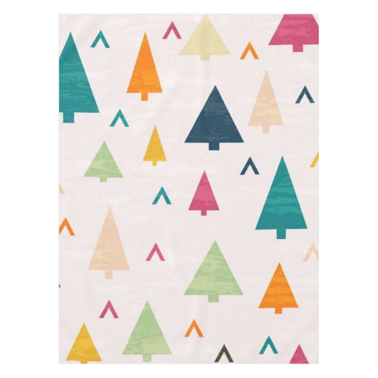 kerstboompatroon tafelkleed (Voorkant)