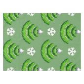 kerstboompatroon tafelkleed (Voorkant (Horizontaal))