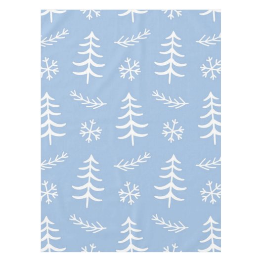 kerstboompatroon tafelkleed (Voorkant)