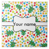 kerstboompatroon tegeltje (Voorkant)