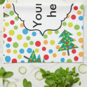 kerstboompatroon theedoek (Gevouwen)