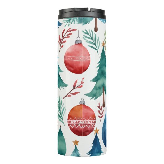 kerstboompatroon thermosbeker (Achterkant)