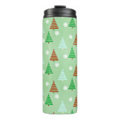 kerstboompatroon thermosbeker (Voorkant)