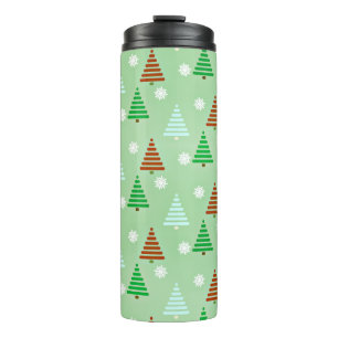 kerstboompatroon thermosbeker