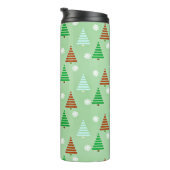 kerstboompatroon thermosbeker (Geroteerd rechts)