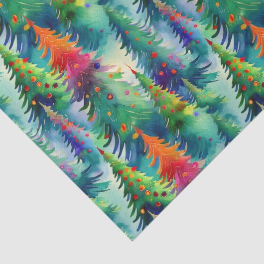 kerstboompatroon tissuepapier (Detail)