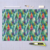 kerstboompatroon tissuepapier (Craft)