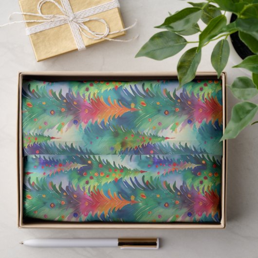 kerstboompatroon tissuepapier (Geschenk)