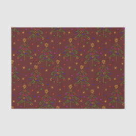 kerstboompatroon tissuepapier