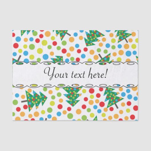 kerstboompatroon tissuepapier (Voorkant)