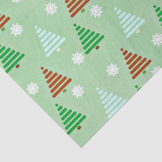 kerstboompatroon tissuepapier (Detail)