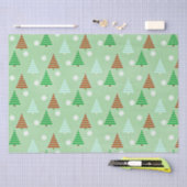 kerstboompatroon tissuepapier (Craft)