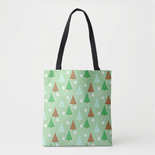 kerstboompatroon tote bag (Voorkant)