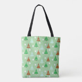 kerstboompatroon tote bag (Achterkant)