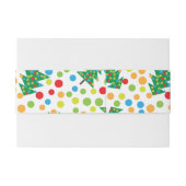 kerstboompatroon uitnodigingen wikkel (Achterkant Voorbeeld)