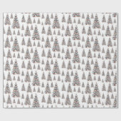 Kerstboompatroon van Strandschelpen Cadeaupapier (Vlak)