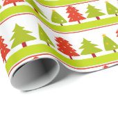 kerstboompatroon, verpakkingspapier cadeaupapier (Rol Hoek)