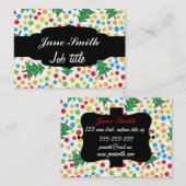 kerstboompatroon visitekaartje (Voorkant / Achterkant)