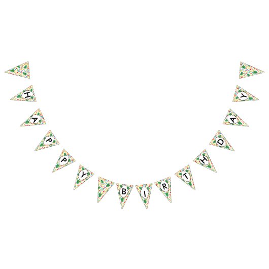 kerstboompatroon vlaggetjes (Alle)