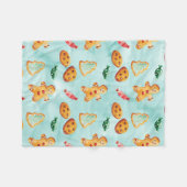 kerstboompatroon voor ontbijtkoek fleece deken (Voorkant (Horizontaal))