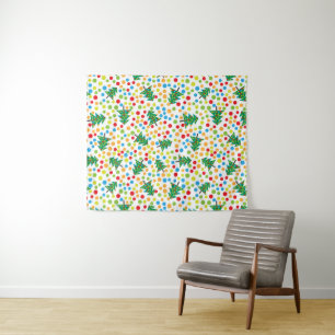 kerstboompatroon wandkleed