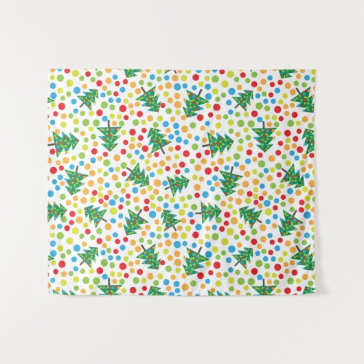 kerstboompatroon wandkleed (Voorkant (horizontaal))